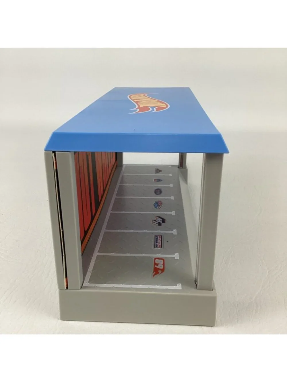 Hot Wheels Garage Parking Display LED Light Showcase Storage Holder 2023 Mattel